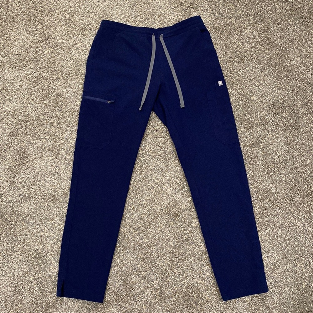 FIGS Yola Skinny Scrub Pants in Navy